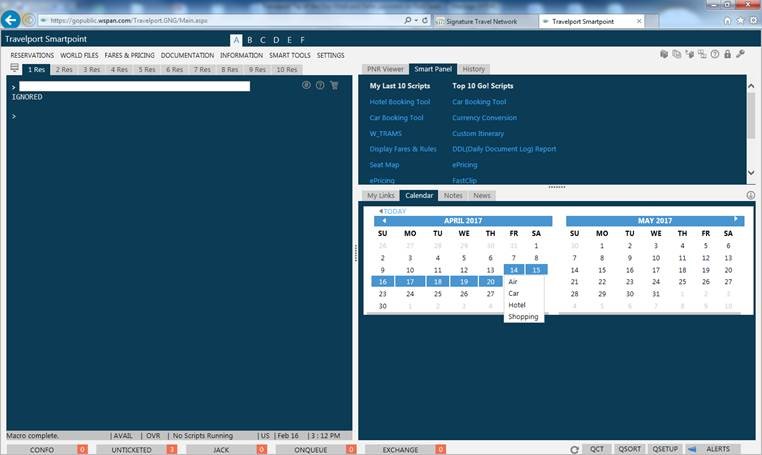 Calendar Tool