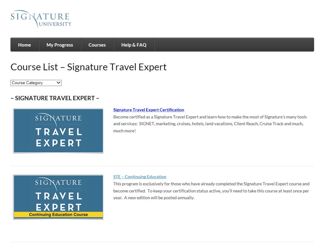 Signature Travel Expert
