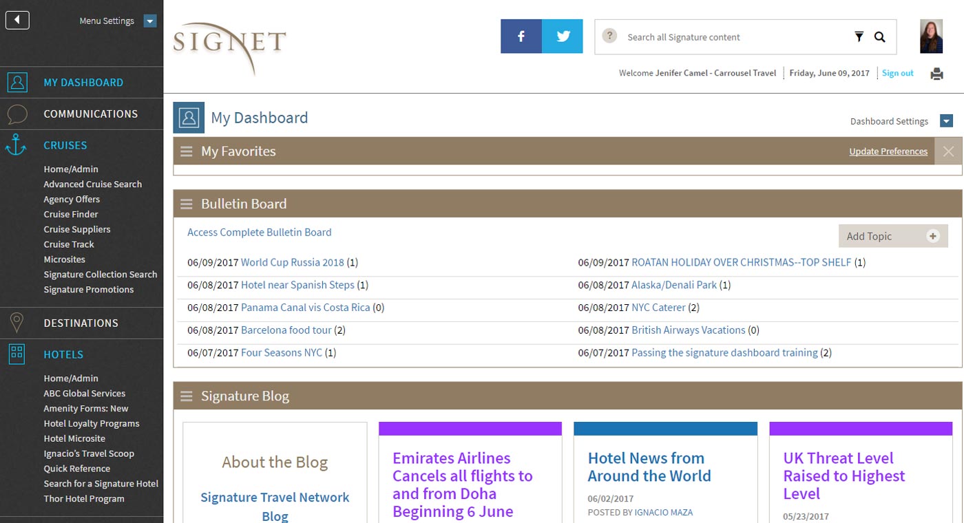 Signet Home Page